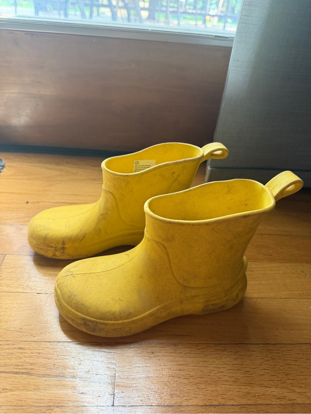 Target Kids Yellow Waterproof Short Rain Boots